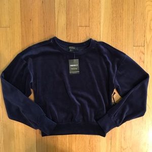 Forever 21 velvet sweatshirt